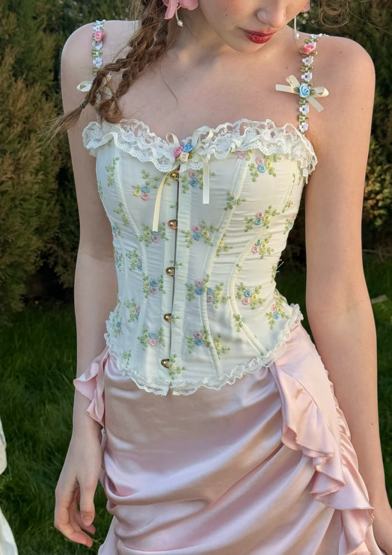 Layering Secrets: Wearing a Corset Top Over Oversized Button-Downs